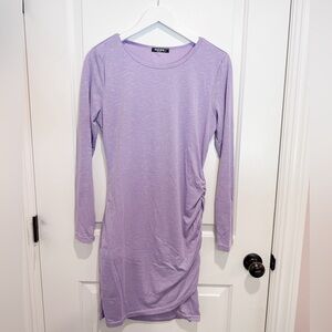 Purple Ruched Dress